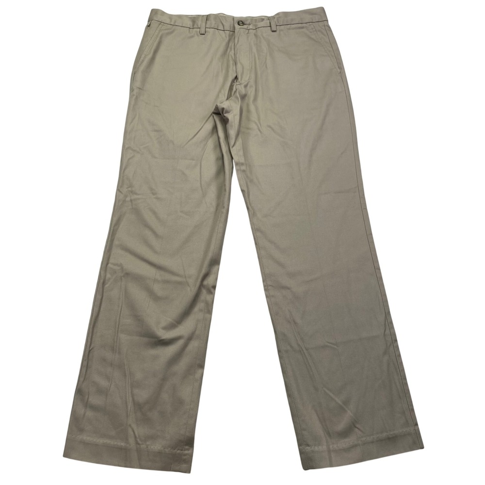 Ariat Performance Khaki Mens 36x34 Tan Straight Leg Cotton Chino Pants 10017231